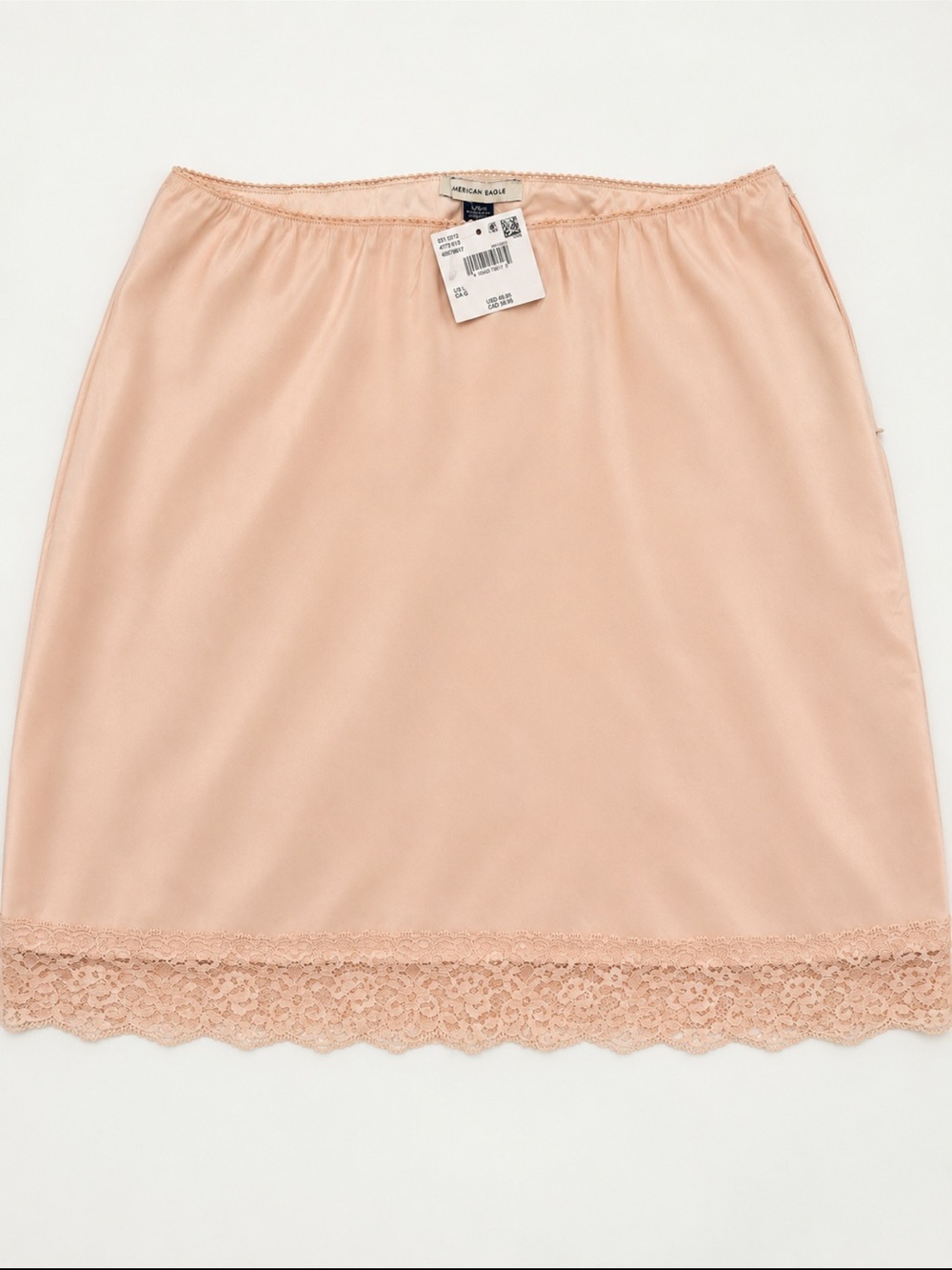 American Eagle Outfitters Blush Pink Lace-Trim Half Slip